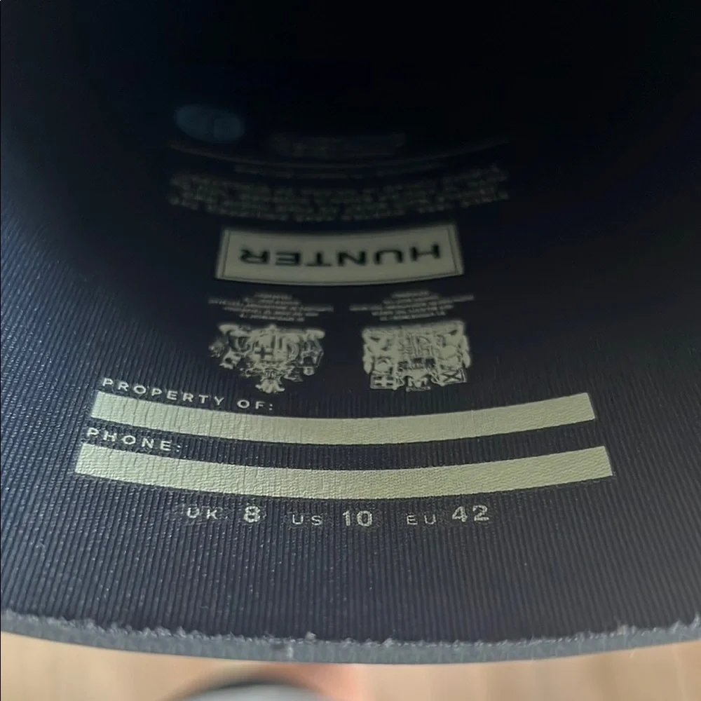 Hunter Boots tall charcoal gray - Picture 4 of 7